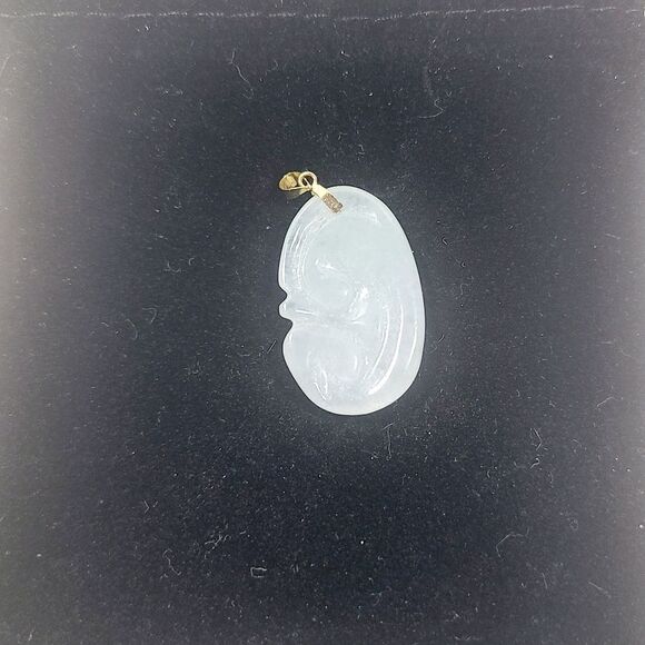 14K Jadeit Necklace - Picture 2 of 3